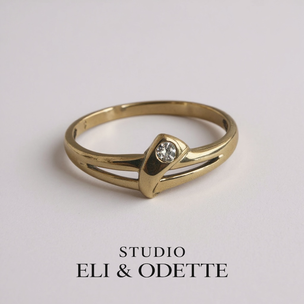 #3 - 333er GOLDRING MIT STEIN - RG 54